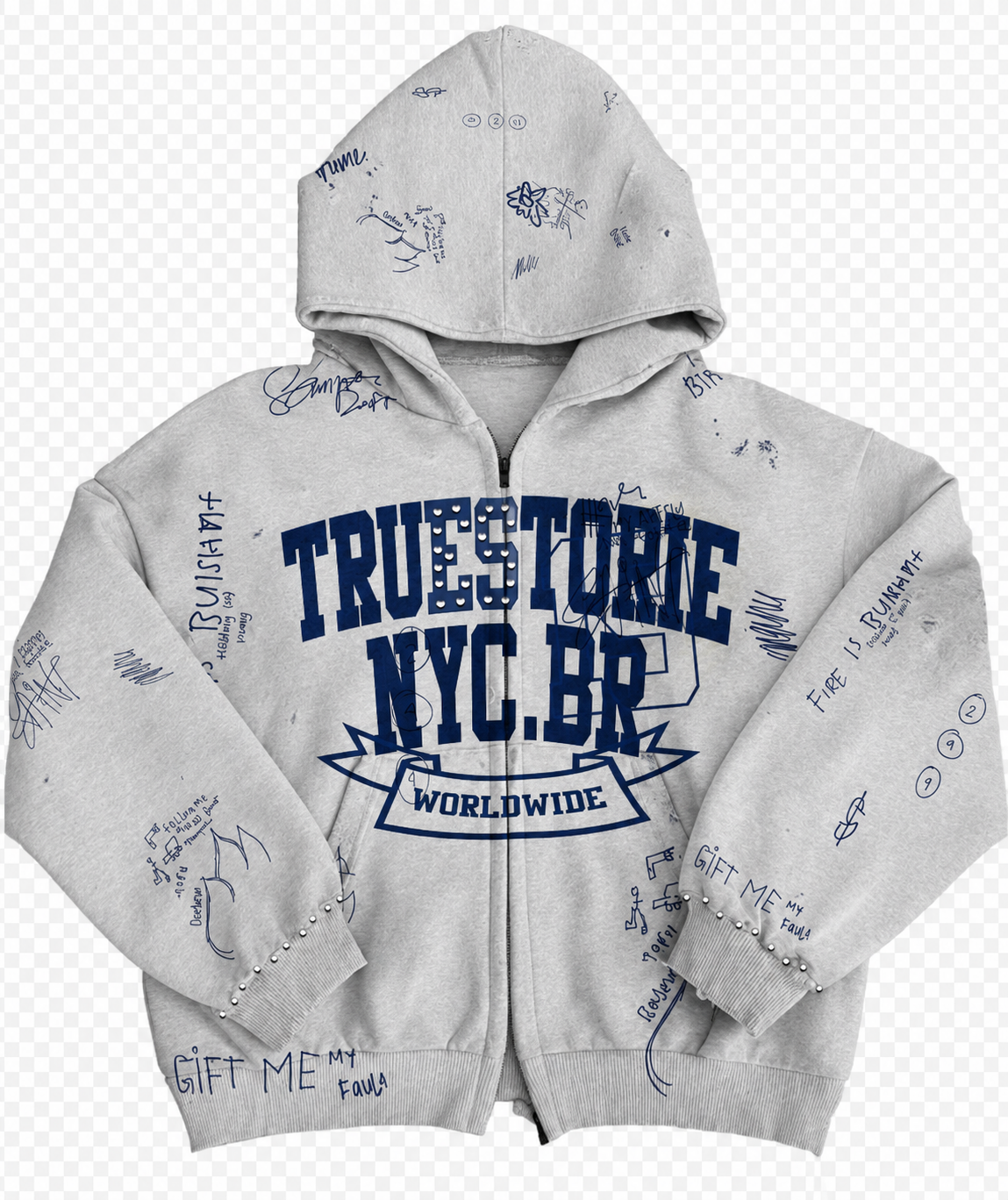 WORLDWIDE HOODIE, COOL GRAY(PRE-ORDER)